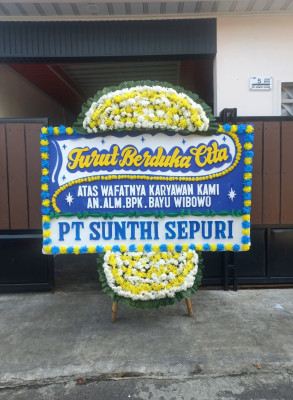 Papan Bunga Duka di Pejeruk